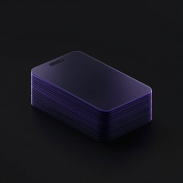 Placa de identidade visual minimalista com tipografia em destaque